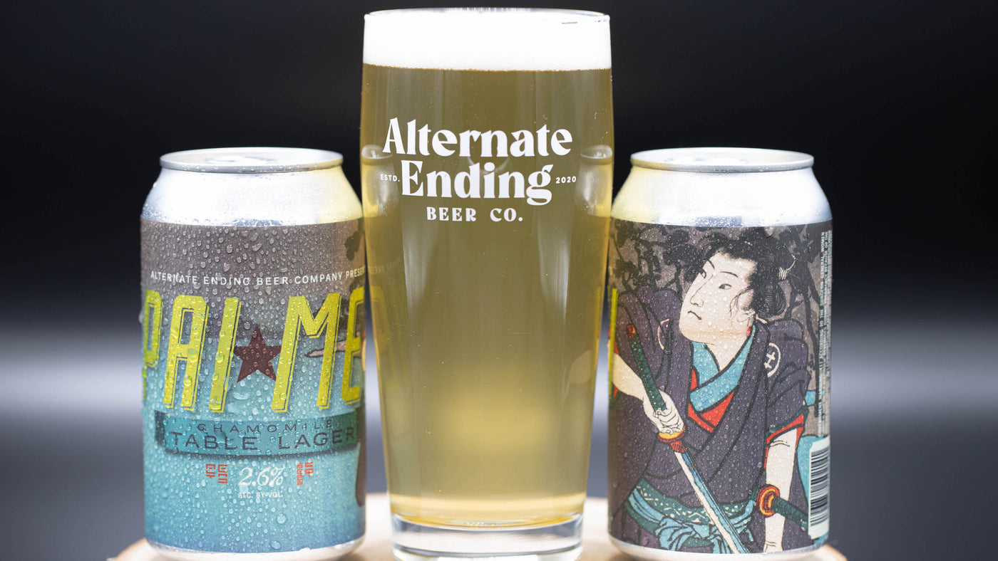Alternate Ending Beer Co. Pai Mei Chamomile Table Lager