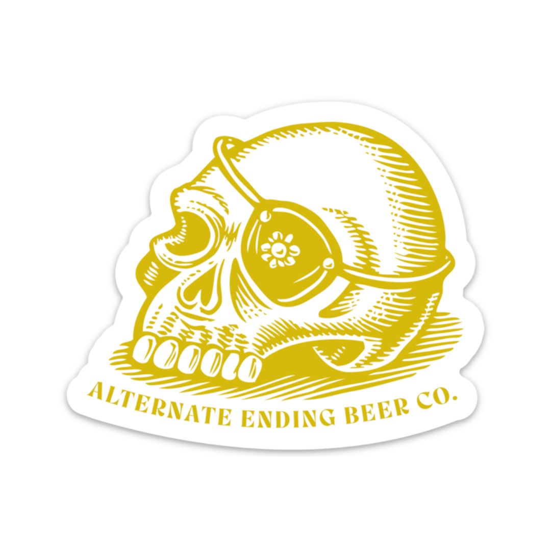 Alternate Ending Beer Co. Die Cut Beer Stickers
