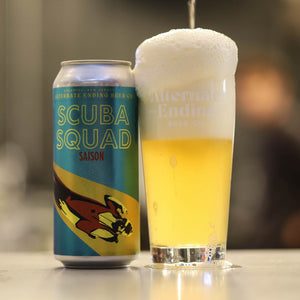 Alternate Ending Beer Co. Saison 6.1% Scuba Squad