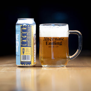 Alternate Ending Beer Co. Old Tyme Lager 12° Plato Czech Style Lager 4.4%