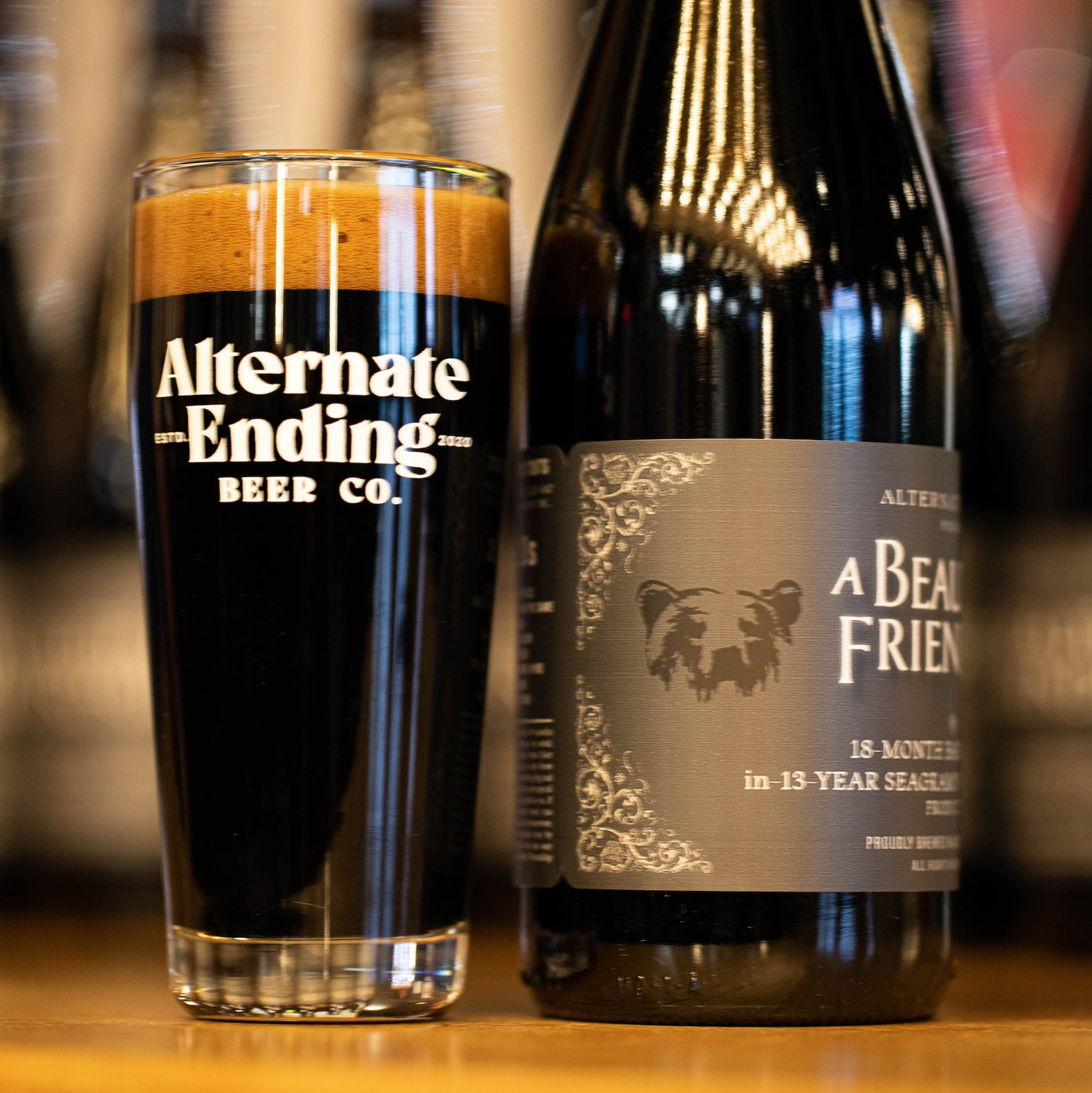Alternate Ending Beer Co. A Beautiful Friendship  Collab With Esker Hart Artisan Ales Imperial Stout 10.4%