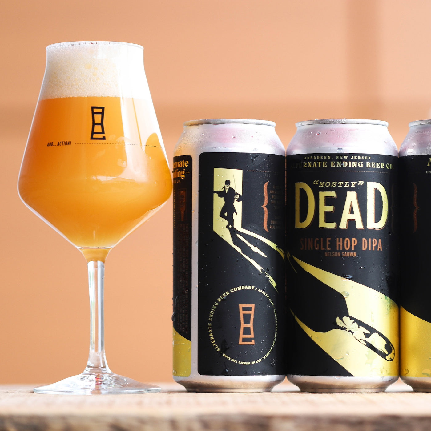 Alternate Ending Beer Co. Single Hop DIPA 8% ABV Mostly Dead