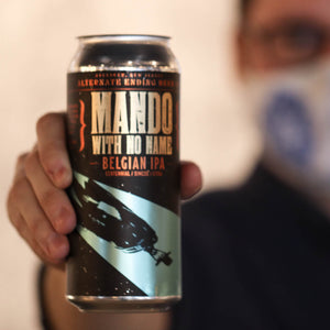 Alternate Ending Beer Co. Belgian IPA 7.2% ABV Mando With No Name