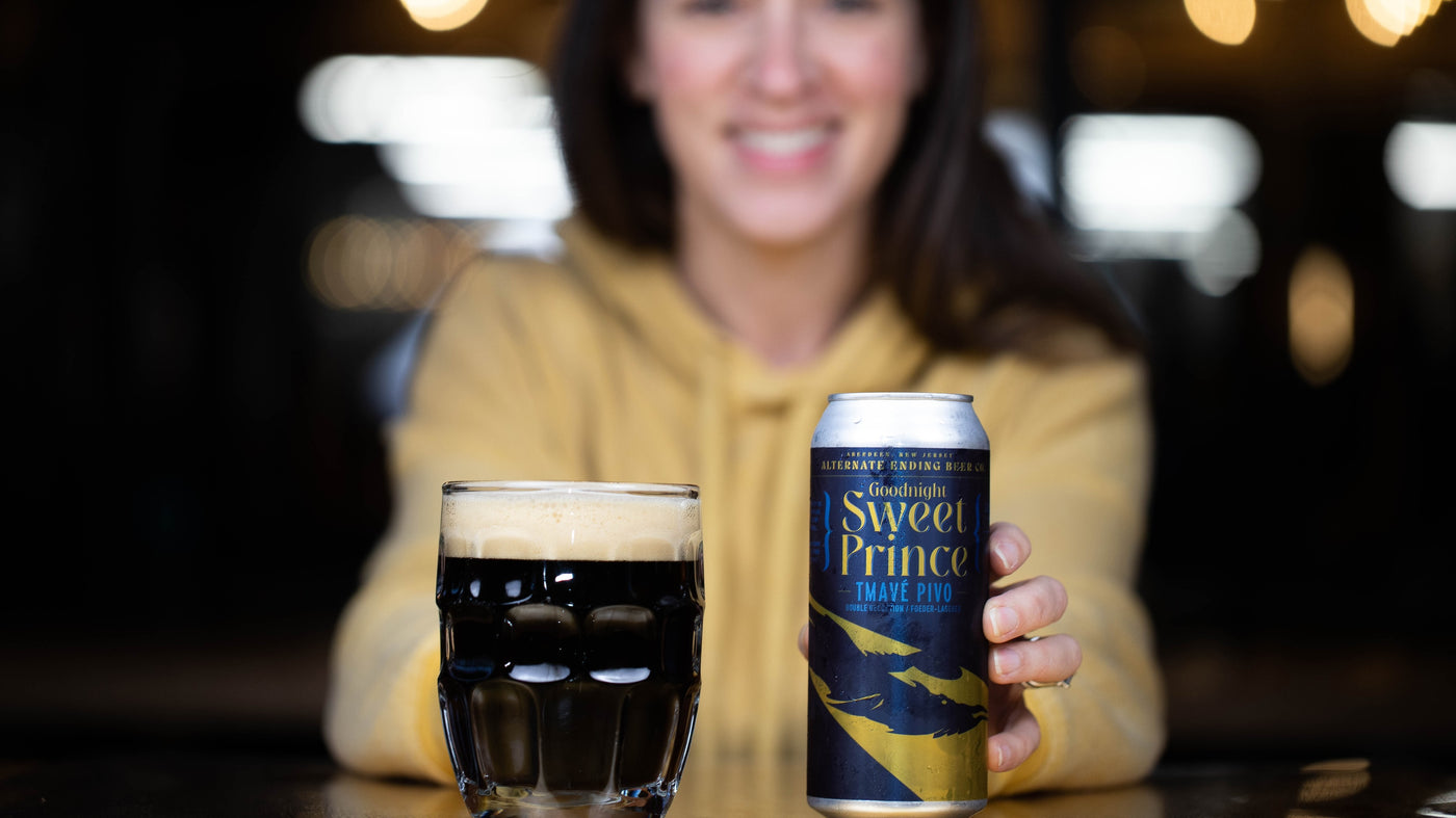 Alternate Ending Beer Co. Foeder Lager Tmavé Pivo Goodnight Sweet Prince