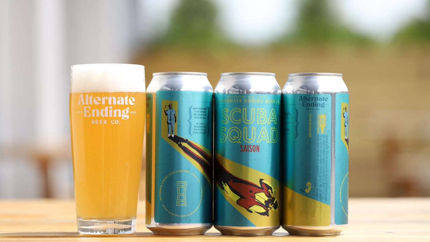 Alternate Ending Beer Co. Saison 6.1% Scuba Squad