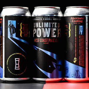 Alternate Ending Beer Co. West Coast Pale Ale 5.6% Cascade hop Unlimited Power