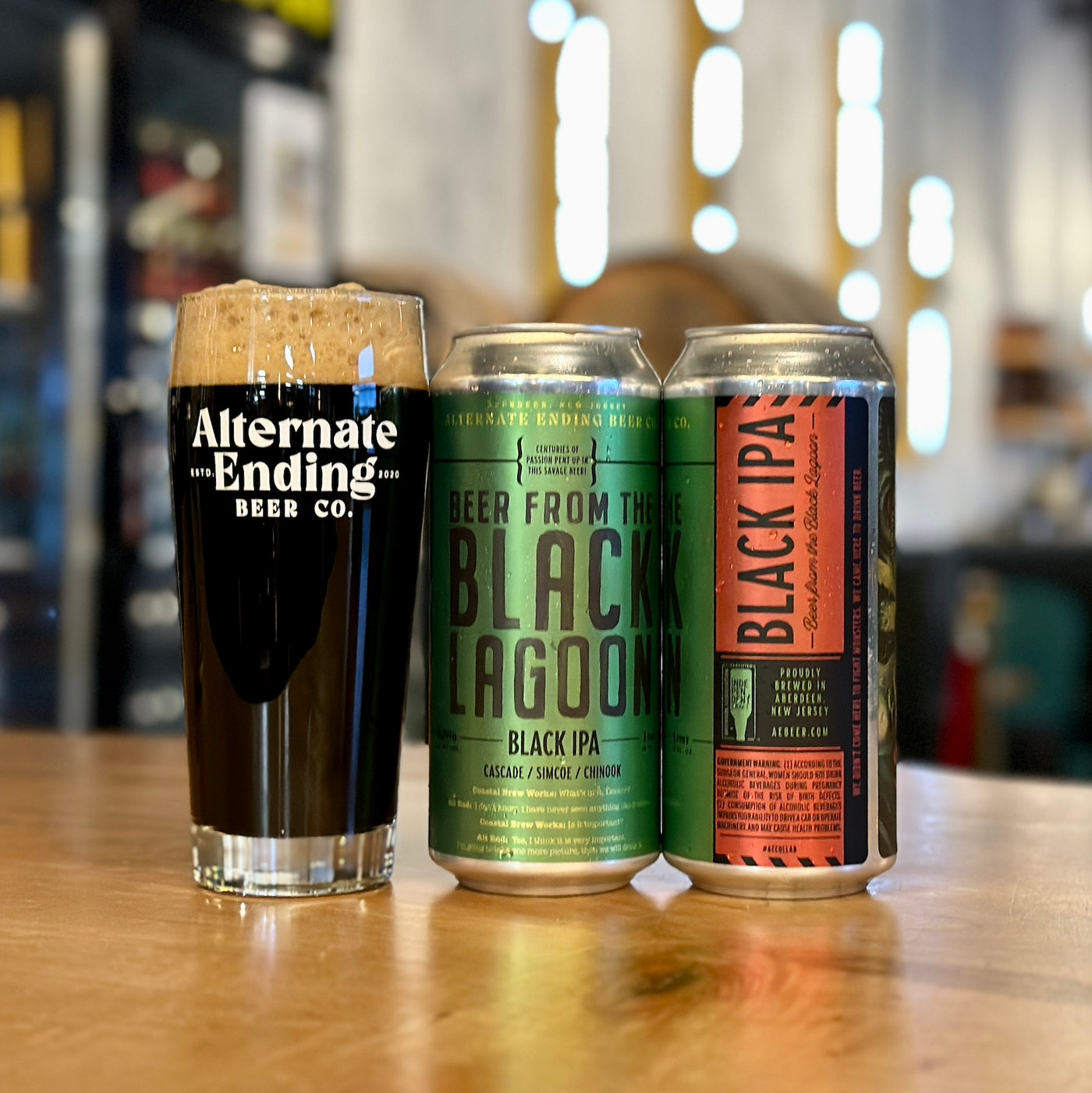 Alternate Ending Beer Co. Beer From The Black Lagoon Black IPA 6.8%