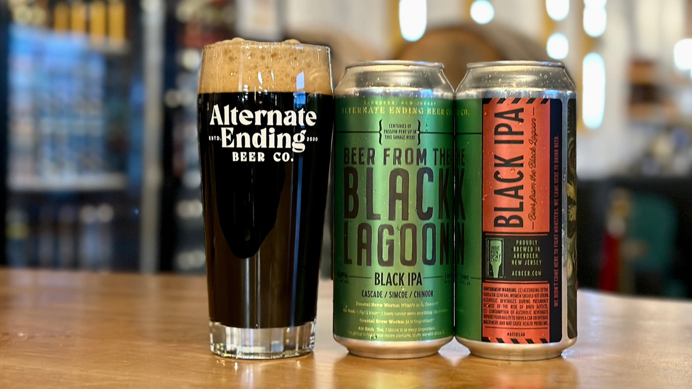 Alternate Ending Beer Co. Beer From The Black Lagoon Black IPA 6.8%