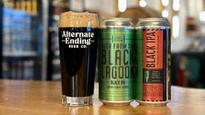 Alternate Ending Beer Co. Beer From The Black Lagoon Black IPA 6.8%