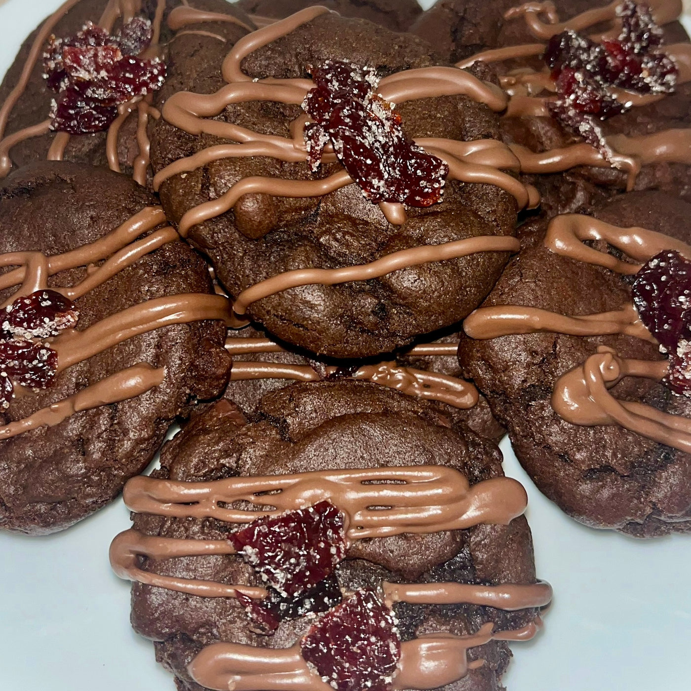 Cherry Chocolate Stout Cookies