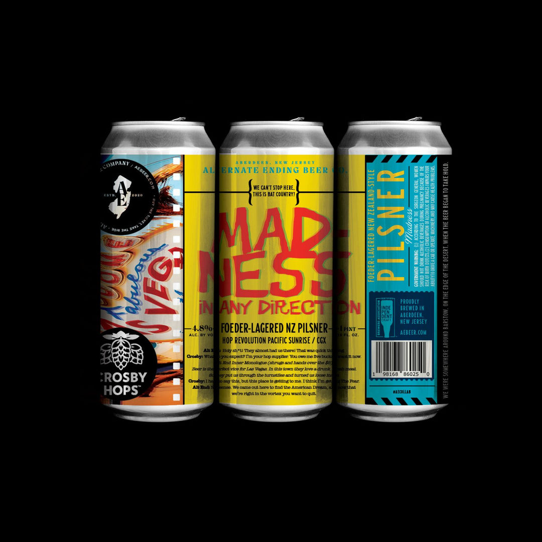 Alternate Ending Beer Co. Collab with Crosby Hops Foeder-Lagered