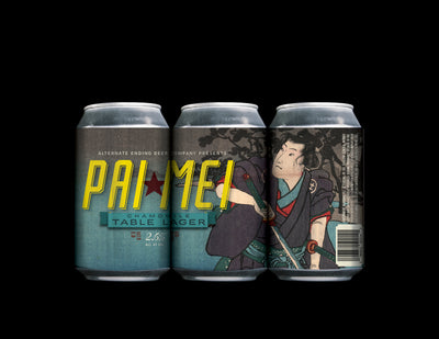 Alternate Ending Beer Co. Pai Mei Can Label