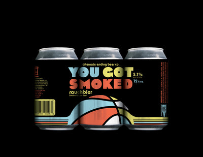 Alternate Ending Beer Co. You Got Smoked Can Label